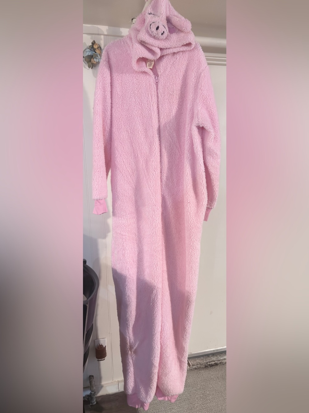 One-Piece Hooded Pajamas/ Halloween Costume. Will Fit 16-20.